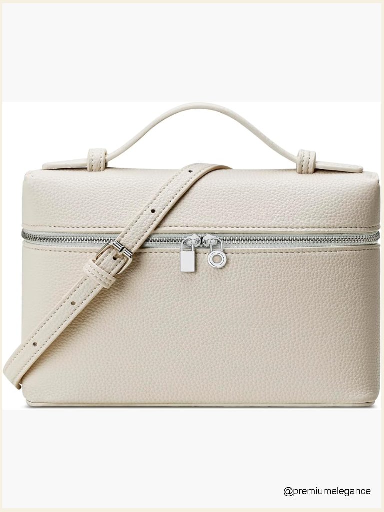 Stadium Approved Vegan Leather Crossbody Bag Clear Purse For Concerts Sports